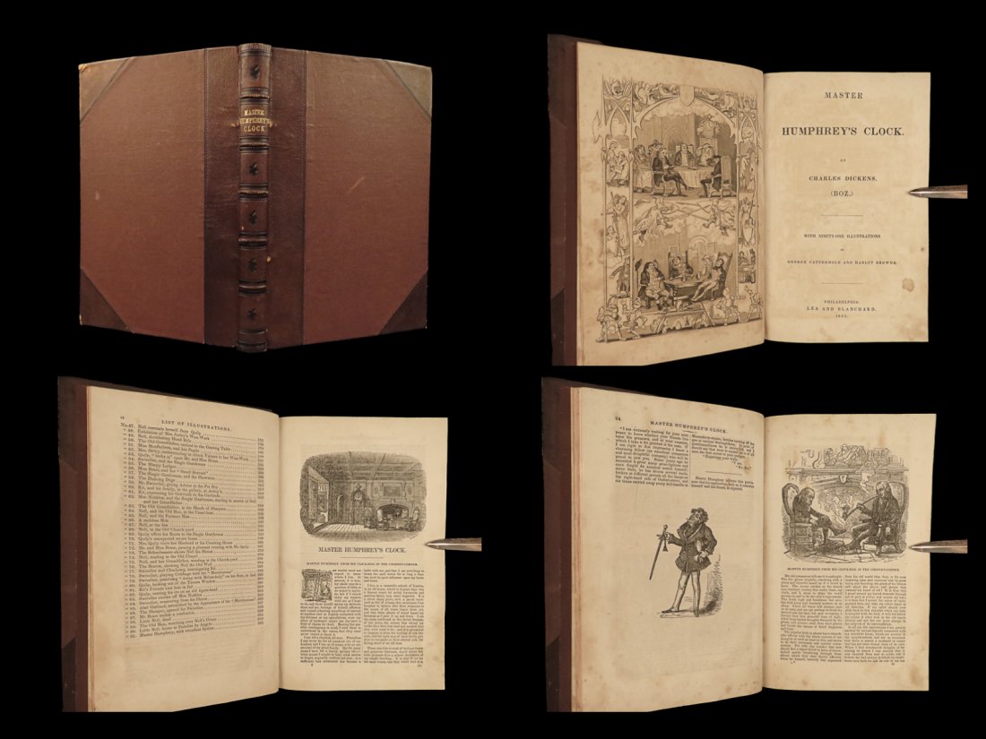 1841 Charles Dickens 1st ed Master Humphreys Clock CLASSIC Philadelphia ed (1 of 10)