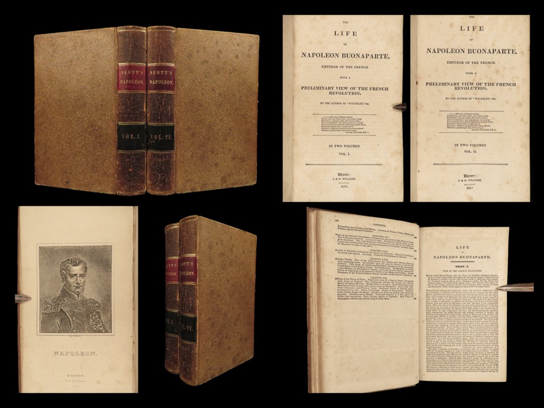 1843 Life of Napoleon Bonaparte by Sir Walter Scott French Revolution France 2v: 1843 Life of Napoleon Bonaparte by Sir Walter Scott French Revolution France 2v Walter Scott was a Scottish historical writer who is best-known for his works such as Lady of the Lake and Waverley. How
