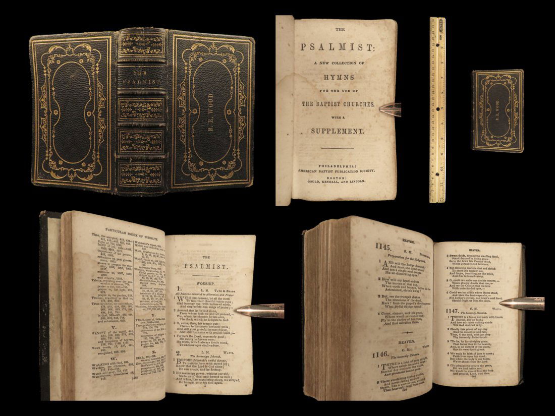 1847 Southern Baptist Hymnal Bible Psalmist Christian Songs Music Choir Worship (1 of 10)