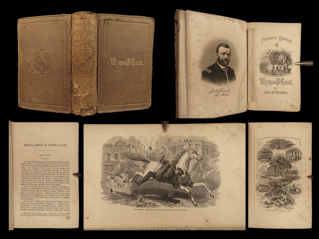 1868 Ulysses S. Grant Illustrated Grant Lincoln Colfax MAPS Civil War Richardson (1 of 10)