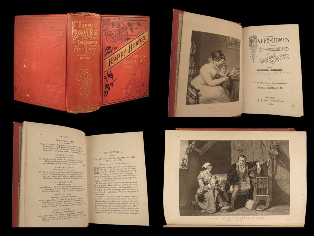 1883 Happy Homes by Smiles Art of Living Domestic Guide Homemaking Economics (1 of 10)