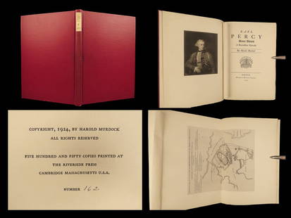 1924 Battle of Bunker Hill Earl Percy Dines Abroad Pasquale Paoli James Boswell: 1924 Battle of Bunker Hill Earl Percy Dines Abroad Pasquale Paoli James Boswell Harold Murdocks â€œEarl Percy Dines Abroad” is an early 20th-century account of a dinner given in London by Pa