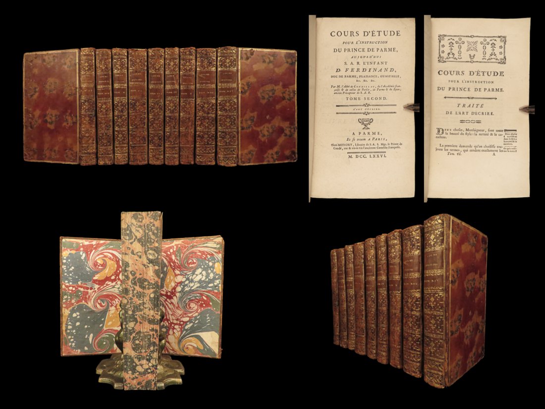 1776 SCIENCE Condillac Philosophy Lessons Psychology Physics Fenelon French 9v (1 of 10)