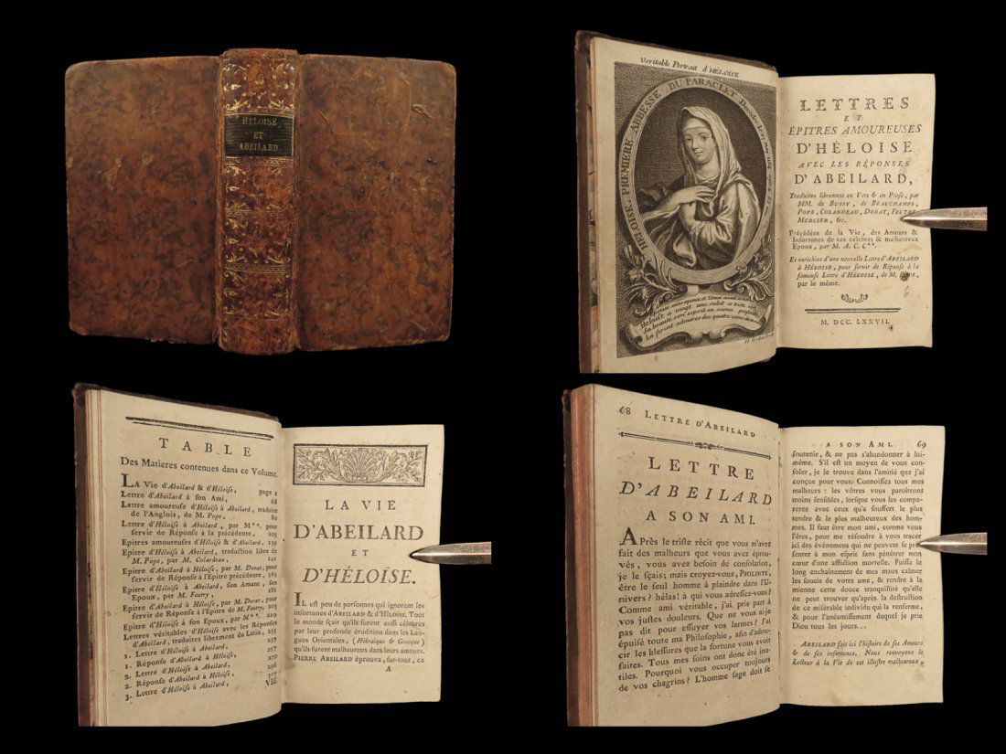 1777 Abelard & Heloise Letters Forbidden Love Medieval French Literature Erotica (1 of 10)