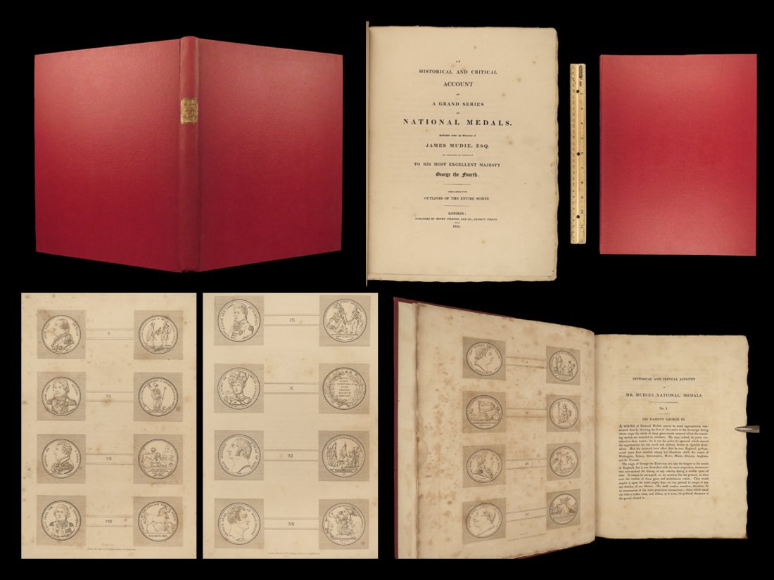 1820 Numismatics National Medals & Coins England Portraits Horatio Nelson Mudie: 1820 Numismatics National Medals & Coins England Portraits Horatio Nelson Mudie James Mudies â€œSeries of National Medals” is a fine, early 19th-century collection of descriptions and illust
