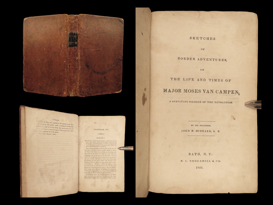 1842 Revolutionary War Major Moses Van Campen American Soldier Border Adventures (1 of 10)
