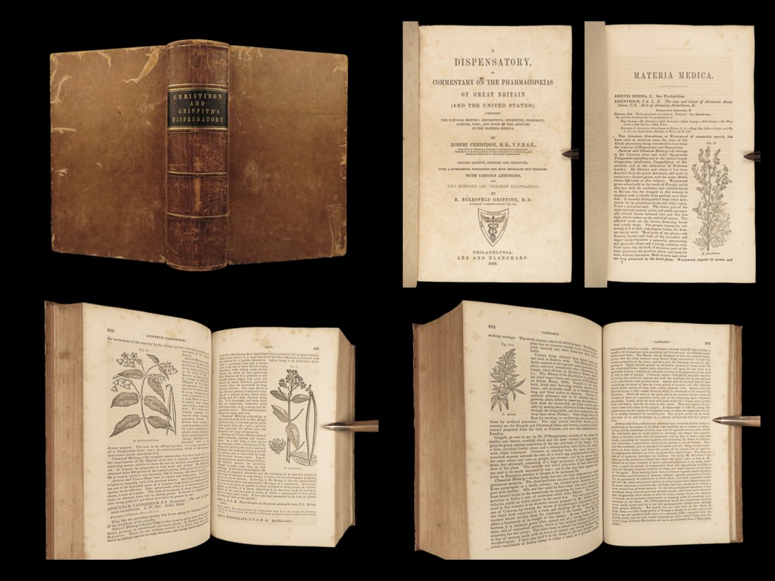 1848 Dispensatory Medicine Pharmacopeia Herbals Drugs Elixirs Christison: 1848 Dispensatory Medicine Pharmacopeia Herbals Drugs Elixirs Christison Robert Christison was a 19th-century Scottish physician who is best remembered for being the first to describe kidney anemia. I