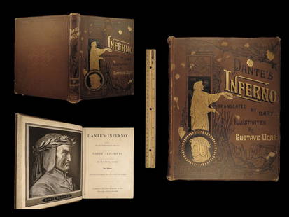 Dantes Inferno by Dante Alighieri Illustrated Vintage Book -  Israel