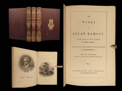 1851 SCOTLAND Allan Ramsay SCOTTISH Poetry Gentle Shepherd Edinburgh Poems 3v: 1851 SCOTLAND Allan Ramsay SCOTTISH Poetry Gentle Shepherd Edinburgh Poems 3v Allan Ramsay was an early 18th-century Scottish poet and playwright known for his pastoral poems and plays in verse. One s