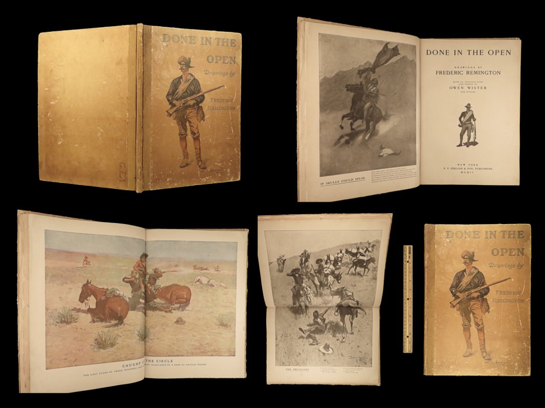 1904 Frederick Remington ART Cowboys & INDIANS Done in the Open American West (1 of 10)