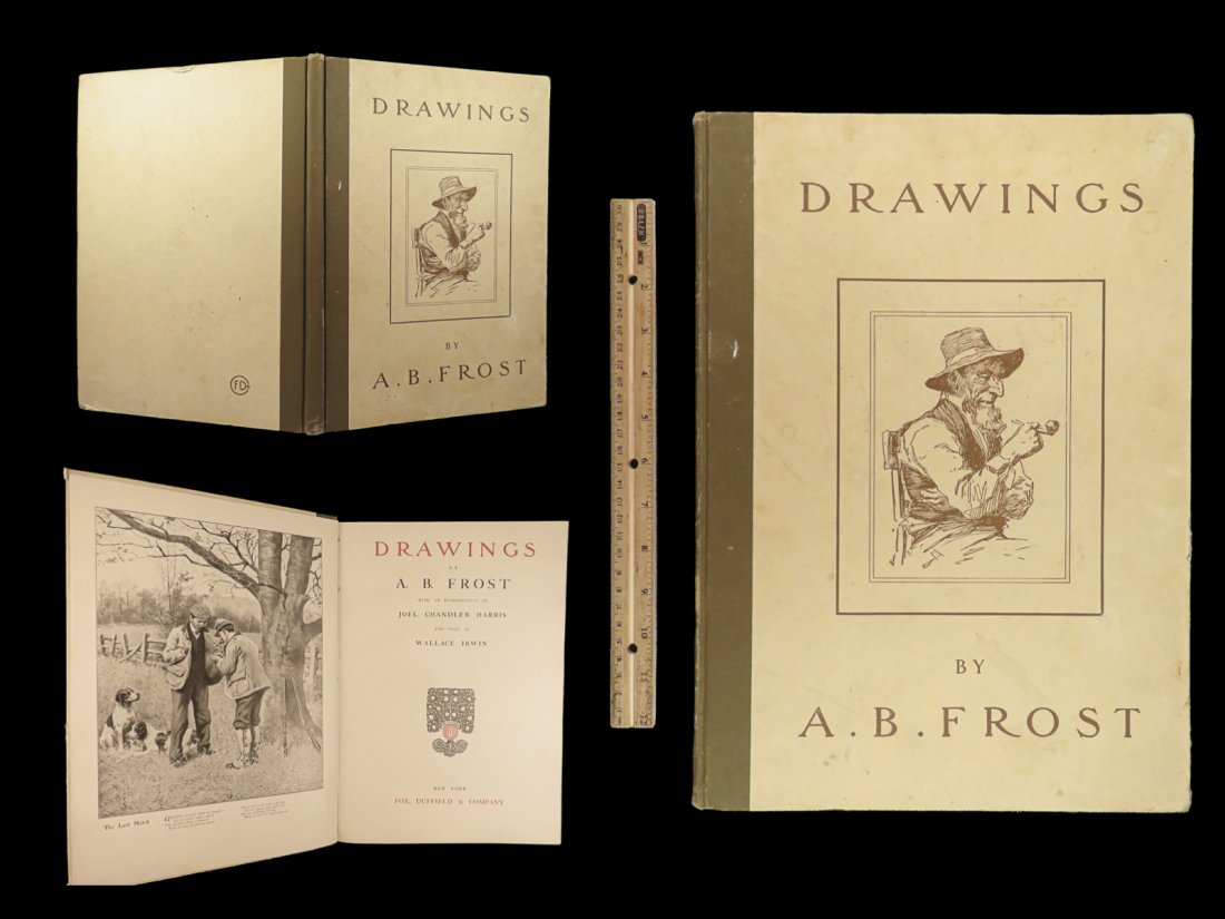 1904 Drawings A.B. Frost Joel Chandler Harris ART Uncle Remus Brer Rabbit FOLIO (1 of 10)