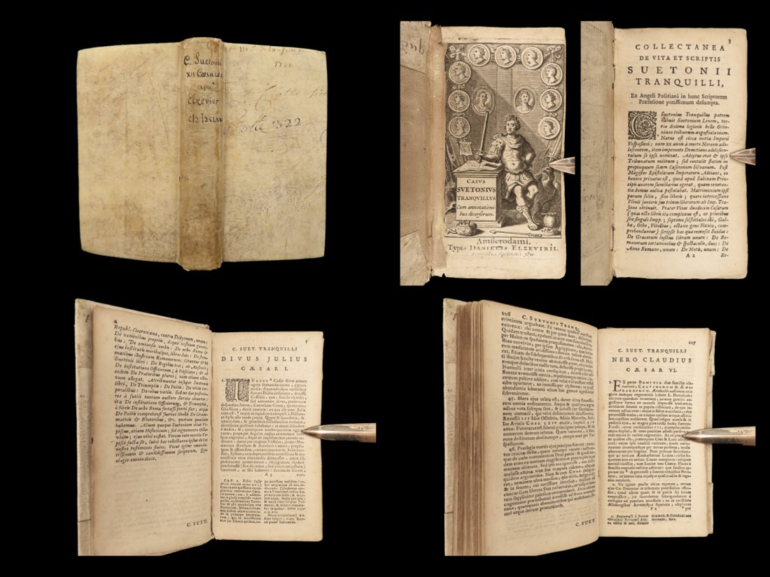 1671 Suetonius Twelve Caesars Julius Caesar Caligula Nero ROME Elzevier Classical (1 of 10)