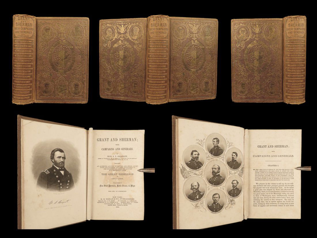 1866 Ulysses S Grant William Tecumseh Sherman Civil War Union Generals Headley (1 of 10)