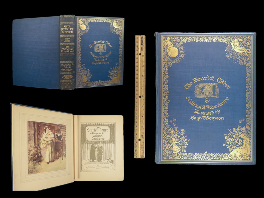 1920 BEAUTIFUL Scarlet Letter Hawthorne Puritan Adultery Feminism Literature (1 of 10)