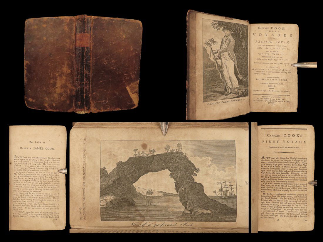 1797 Captain James Cook Pacific Voyages New Zealand Australia Tahiti Tasmania (1 of 10)