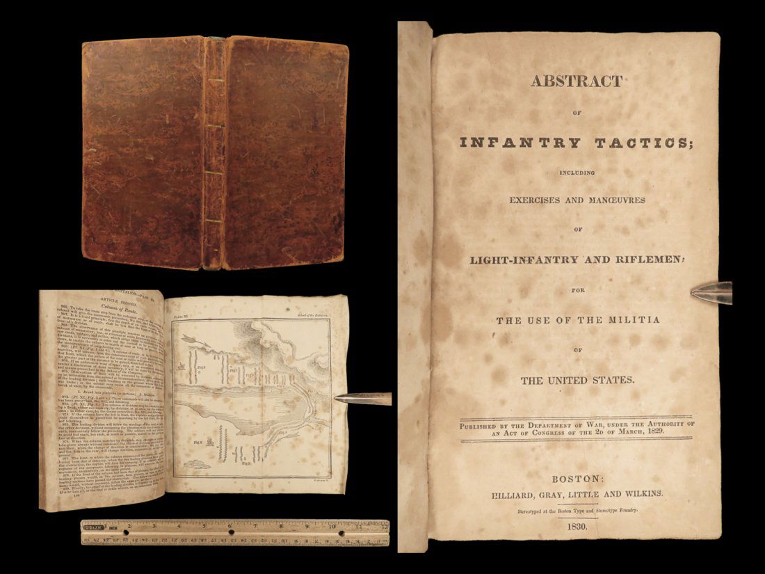 1830 Military 1st ed Infantry Tactics General Winfield Scott War Illustrated (1 of 10)