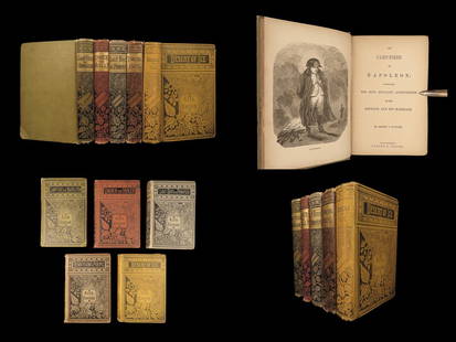 1854 5 Book Lot Jules Verne Desert of Ice Napoleon Lytton Pompeii Tennyson Poems: 1854 5 Book Lot Jules Verne Desert of Ice Napoleon Lytton Pompeii Tennyson Poems A fine set of books of classic literature, beautifully bound in decorative bindings. A charming display! Item number: #