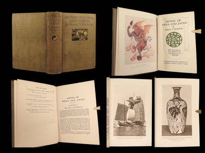 1915 1ed Myths of CHINA and JAPAN Asian Mythology Ancient Legend Lore Occult: 1915 1ed Myths of CHINA and JAPAN Asian Mythology Ancient Legend Lore Occult â€œMyths of China and Japan,” by Donald Alexander Mackenzie, is part of the early 20th-century â€œMyth and Le