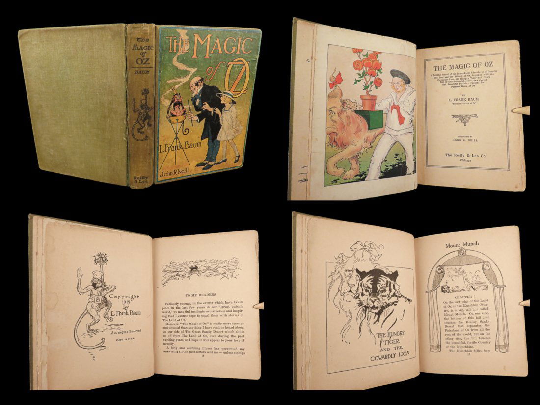1919 The Magic of Oz 1ed L. FRANK BAUM Wizard of Oz Land Emerald City Fantasy (1 of 10)