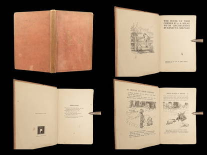 1928 WINNIE-THE-POOH 1st/1st House at Pooh Corner A.A. Milne Shepard Illustrated: 1928 WINNIE-THE-POOH 1st/1st House at Pooh Corner A.A. Milne Shepard Illustrated â€œThe House at Pooh Corner” by Alan Alexander Milne is the charming fourth book in the famed â€œWinnie-t