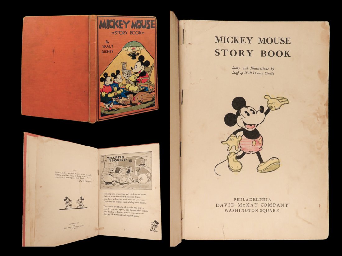 1931 Mickey Mouse 1st ed Story Book Walt Disney Illustrated Childrens Classic (1 of 10)