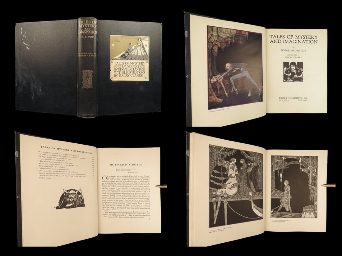 1935 EDGAR ALLAN POE Tales of Mystery and Imagination Harry Clarke Occult Art (1 of 10)