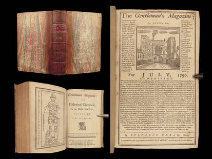 1790 CHEROKEE Indians 1ed Ben Franklin Francis Drake Nootka Sound Canada Spain: 1790 CHEROKEE Indians 1ed Ben Franklin Francis Drake Nootka Sound Canada Spain The Gentlemanâ€™s Magazine was an English periodical which first appeared in 1731. It was published without