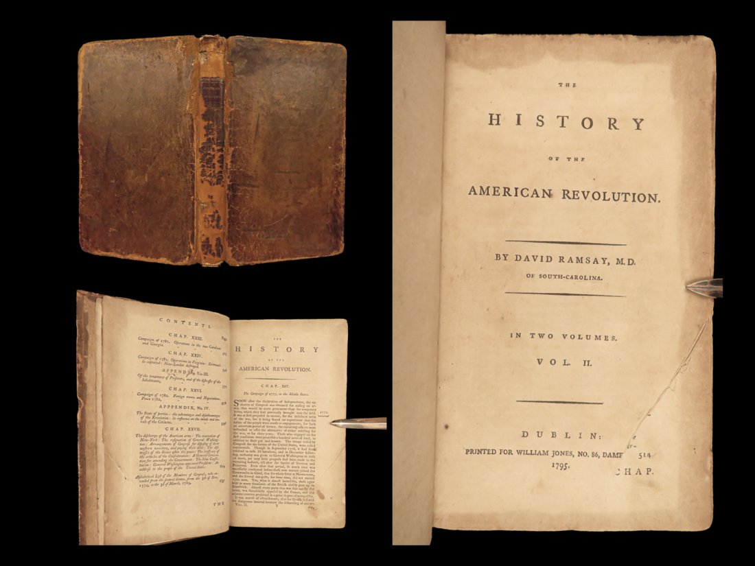 1795 Revolutionary WAR 1e Ramsay American Benedict Arnold Revolt Mohawk INDIANS (1 of 10)
