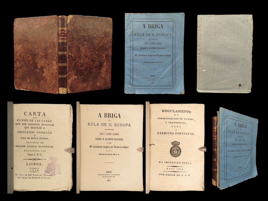 1812 Portuguese History 3 Book Lot Portugal Army Napoleon Bonaparte Saint Helena (1 of 10)
