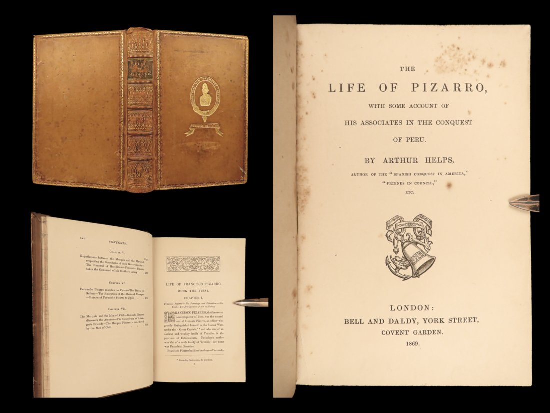 1869 Spanish Conquistadors 1ed Life Francisco Pizarro PERU Conquests Inca Spain (1 of 10)