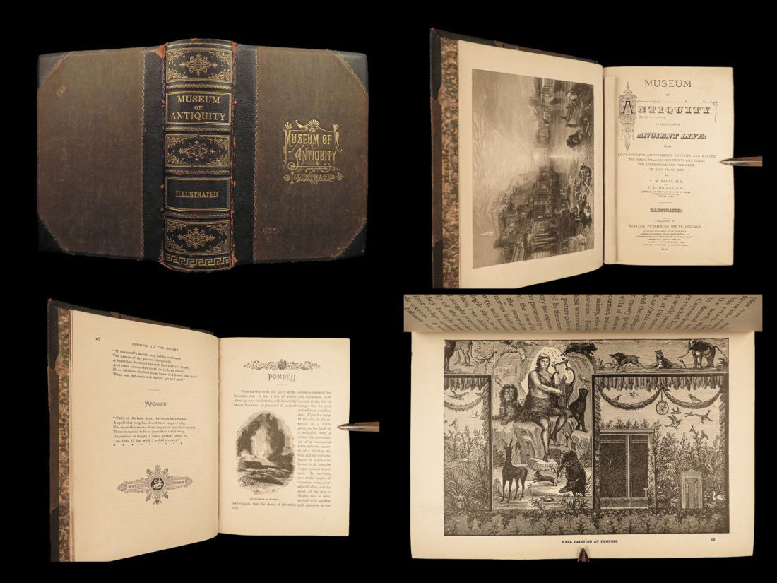 1882 BEAUTIFUL Museum of Antiquity EGYPT Pagan Occult Rituals Babylon POMPEII (1 of 10)