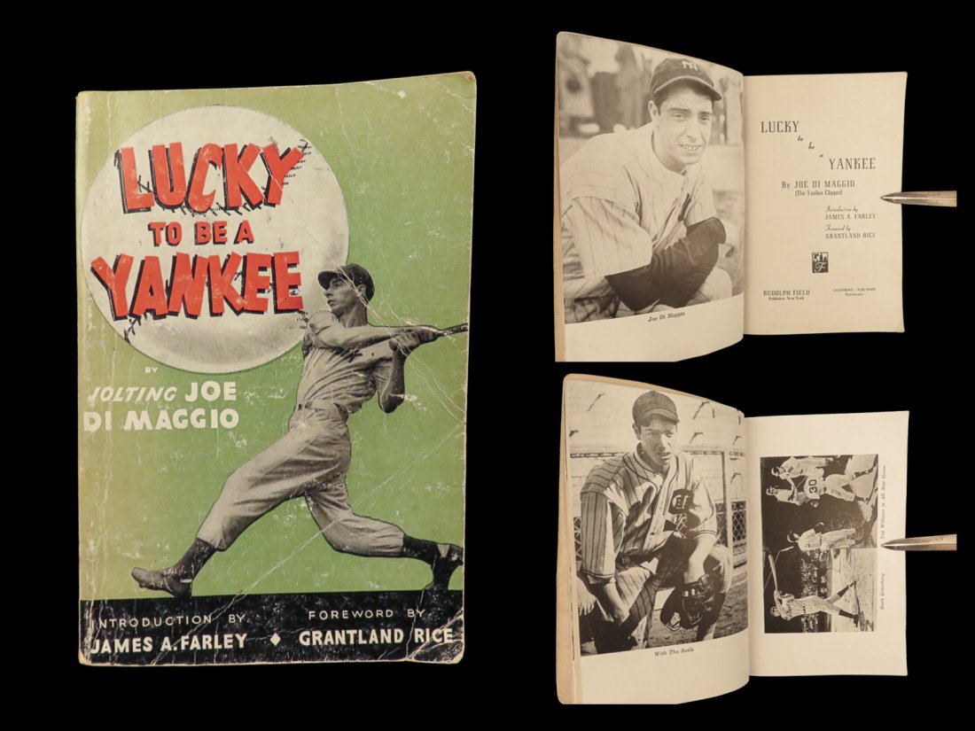 1946 Joe DiMaggio 1ed Lucky to be a Yankee Baseball New York Yankees Lou Gehrig (1 of 10)