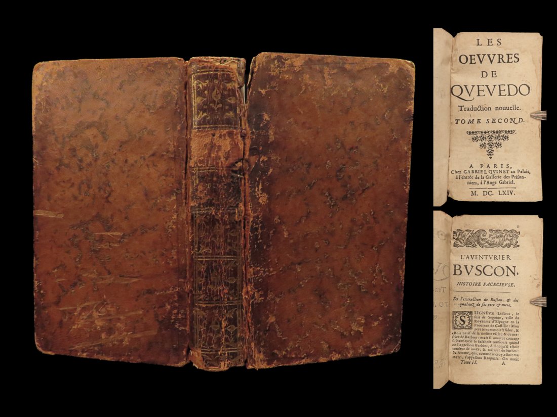 1664 Quevedo Visions 1ed Occult GHOSTS Spanish Fantasy Dream Demon Hell Exorcism (1 of 10)