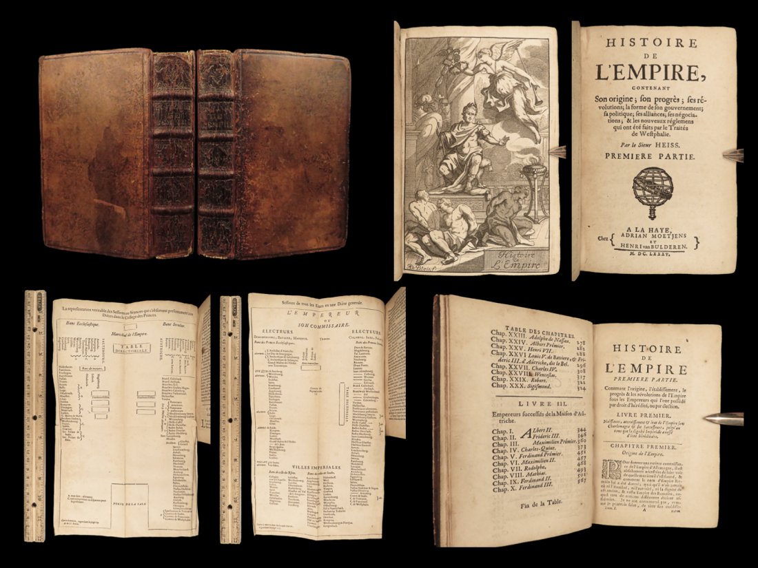 1685 RARE Holy Roman Empire 1ed Johann von Heiss Charlemagne Charles VI (1 of 10)