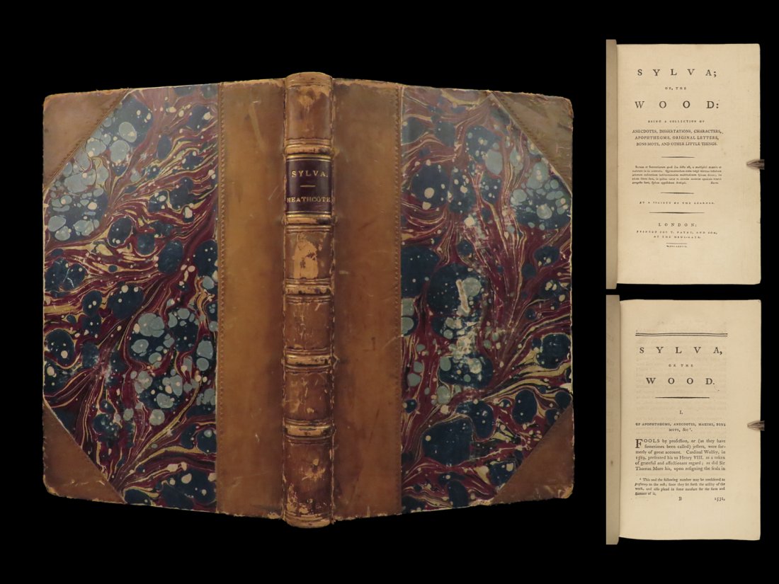 1786 SYLVA 1ed Ralph Heathcote Anecdotes LAW Philosophy Paracelsus Letters (1 of 10)