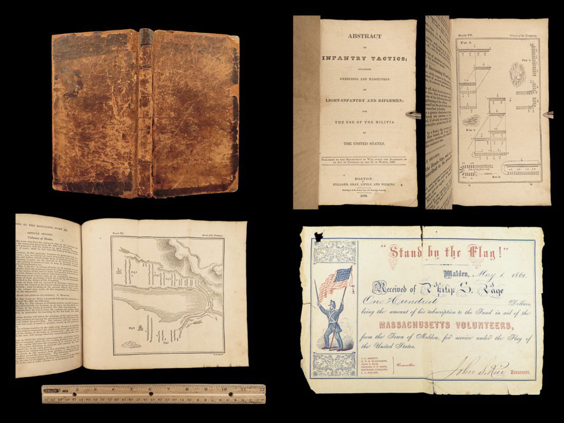 1830 Infantry Tactics 1st ed General Winfield Scott Military War Illustrated (1 of 10)
