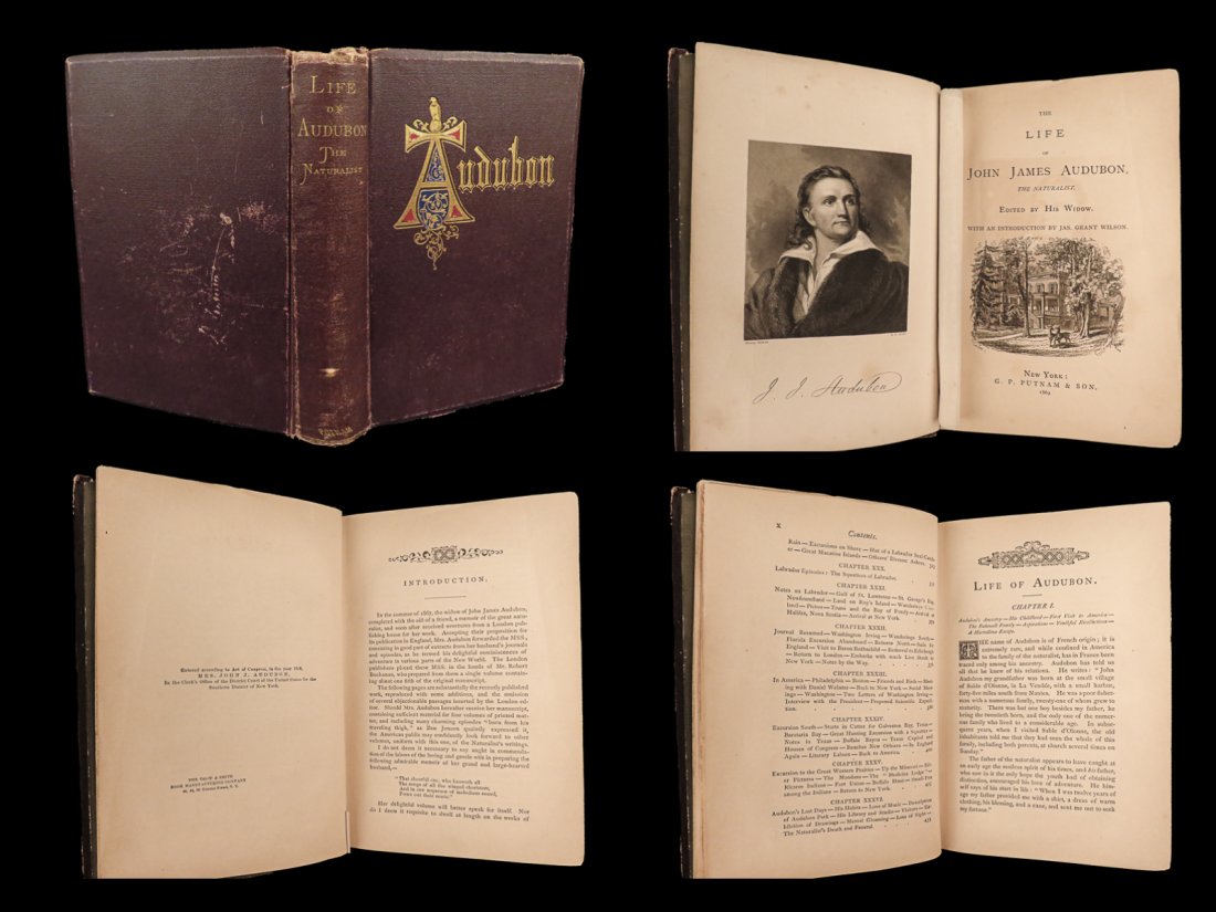 1869 Life of James Audubon BIRDS Travel Illustrated Native American Indians: 1869 Life of James Audubon BIRDS Travel Illustrated Native American Indians â€œThe woods would be very silent if no birds sang except those who sang the best.” â€• John James Audubon Jo