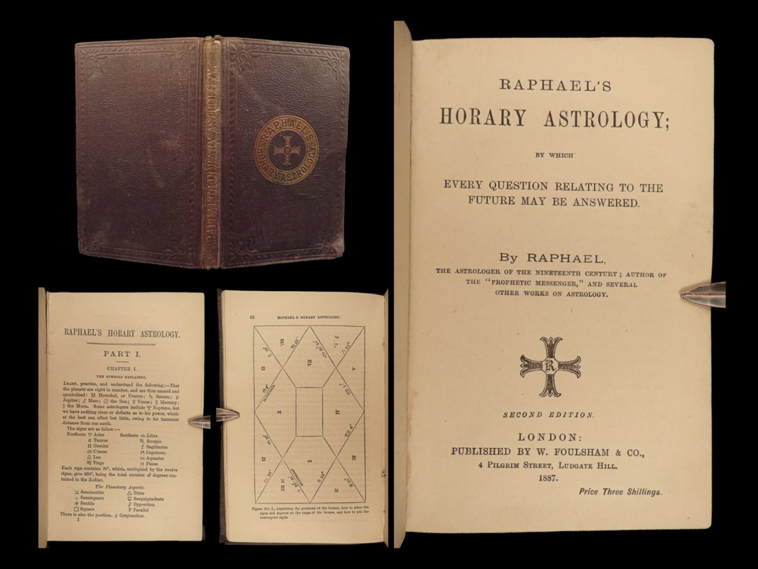 1887 Raphaels HORARY ASTROLOGY Zodiac Signs Occult Fortune Future Prediction (1 of 10)