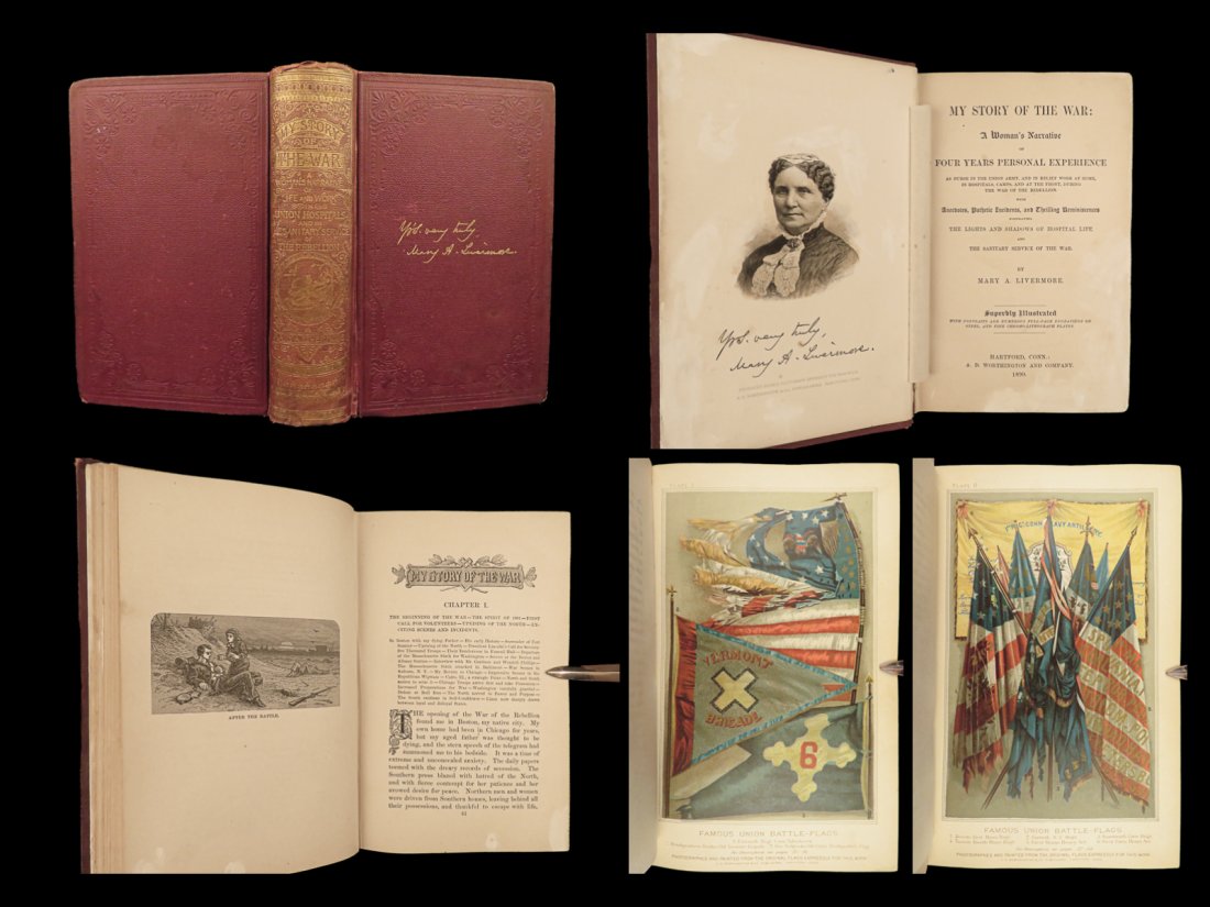 1890 Civil War NURSING Mary Livermore My Story Hospital Union Women FEMINISM (1 of 10)