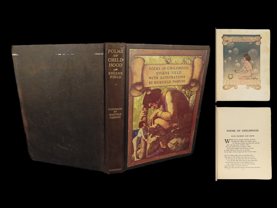 1904 Maxfield Parrish ART 1ed Poems of Childhood Eugene Fields Illustrated (1 of 10)