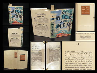 1937 John Steinbeck 1st ed Of Mice and Men California Great Depression Classic (1 of 10)