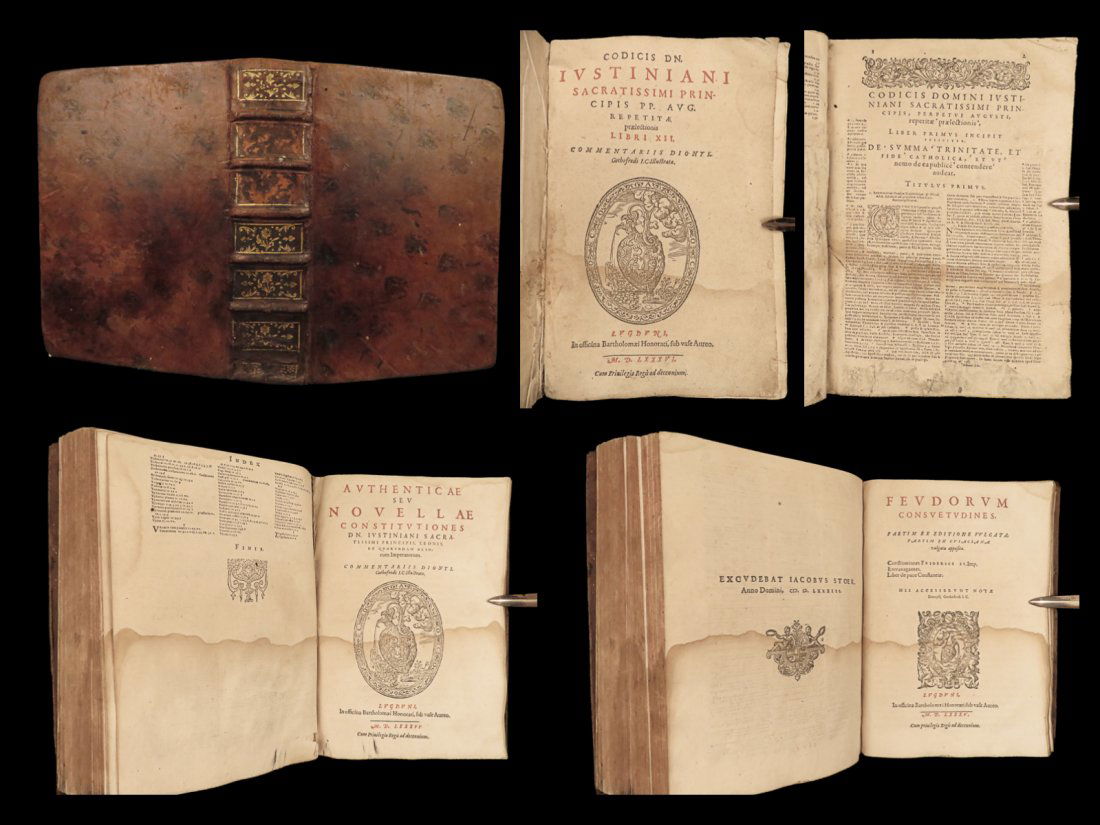 1586 Justinian LAW Corpus Juris Civilis Codex Novellae Denis Godefroy Commentary (1 of 10)
