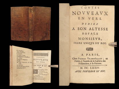 1674 FABLES & Contes of Pierre Saint Glas French Tales French Lit Poems Fontaine: 1674 FABLES & Contes of Pierre Saint Glas French Tales French Lit Poems Fontaine Jean de la Fontaine was without question, the most widely read 17th-century fabulist, and perhaps could be rivaled