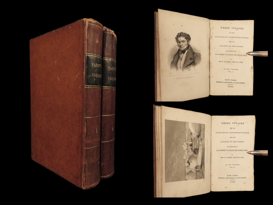 1842 ARCTIC Voyages William Parry North Pole Eskimos Northwest Passage 2v (1 of 10)