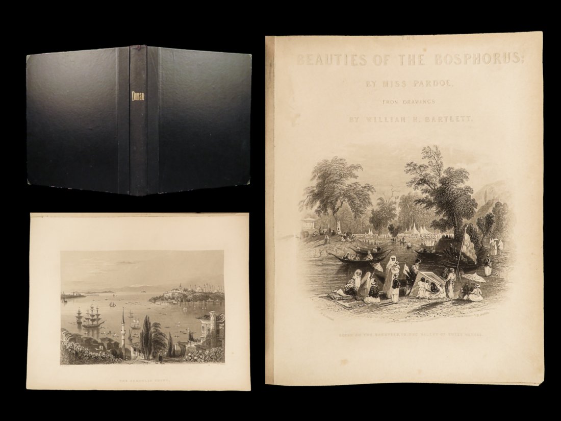 1843 Beauties of Bosphorus TURKISH Ottoman Empire Sultan Danube MAP Bartlett ART (1 of 10)