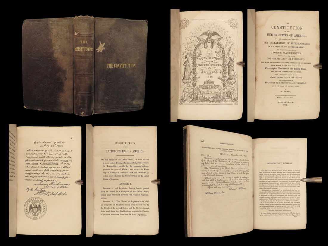 1851 US CONSTITUTION Declaration of Independence Articles of Confederation LAW (1 of 10)