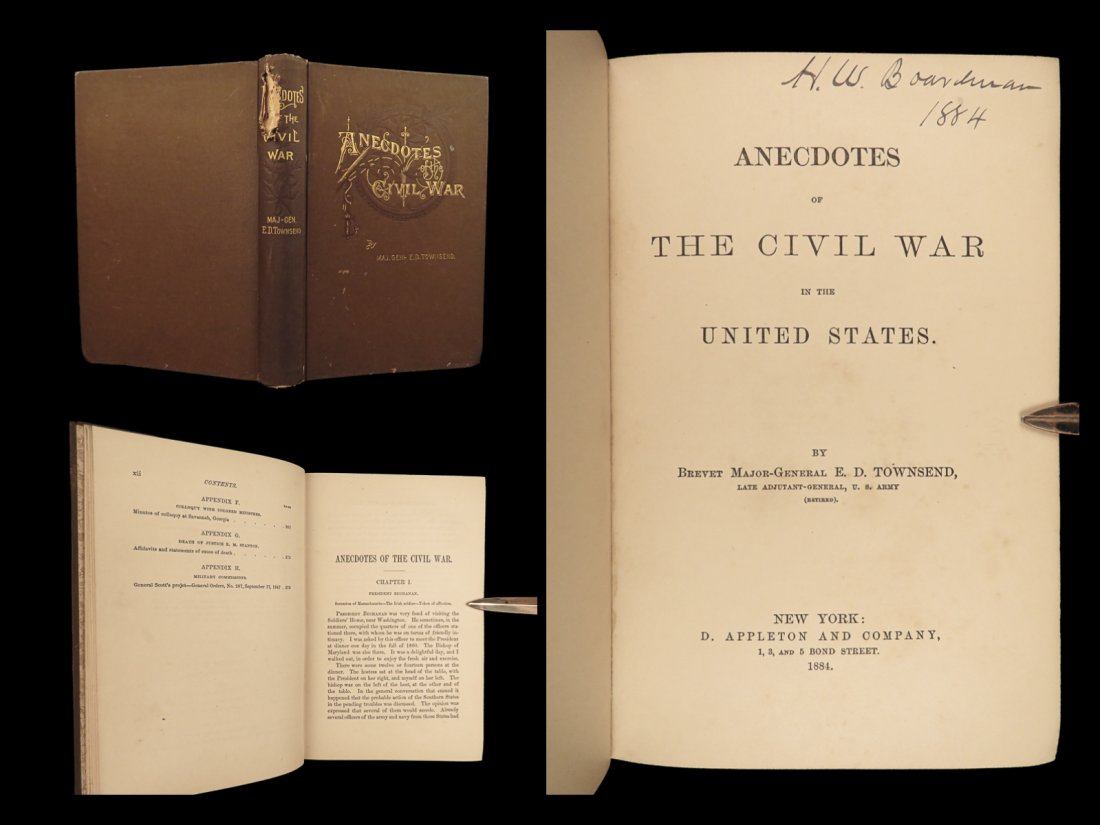 1884 Civil War 1st/1st Anecdotes Tales Union Confederate Lincoln Davis Grant Lee (1 of 10)
