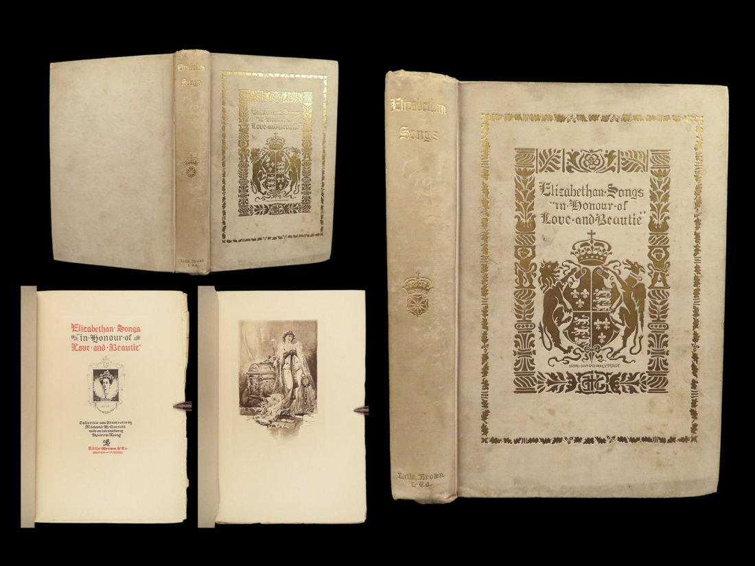 1900 ELIZABETHAN SONGS Poetry Cowley SHAKESPEARE Heywood Tudor England ART (1 of 10)