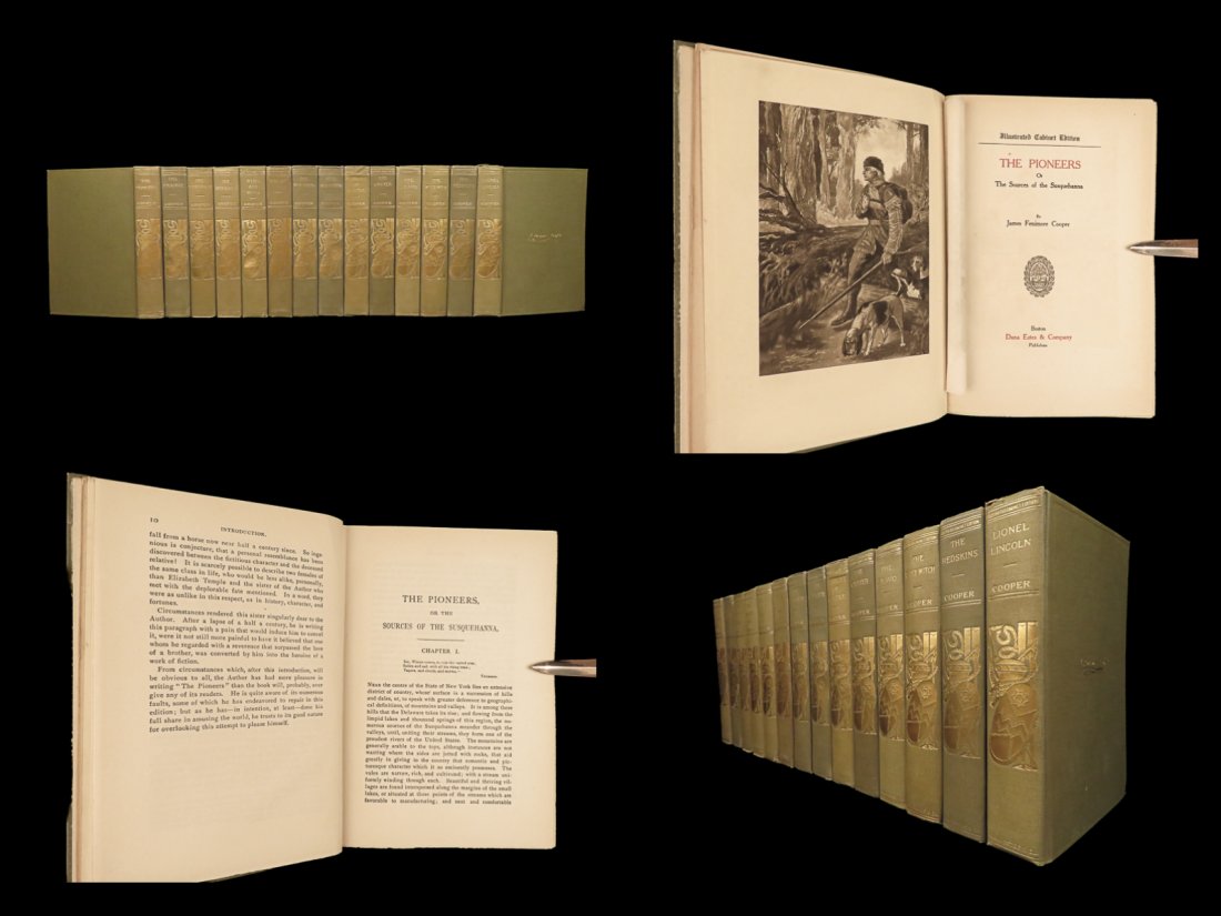 1902 James Fenimore Cooper Navy The Spy Wing and Wing Pathfinder Illustrated 14v (1 of 10)