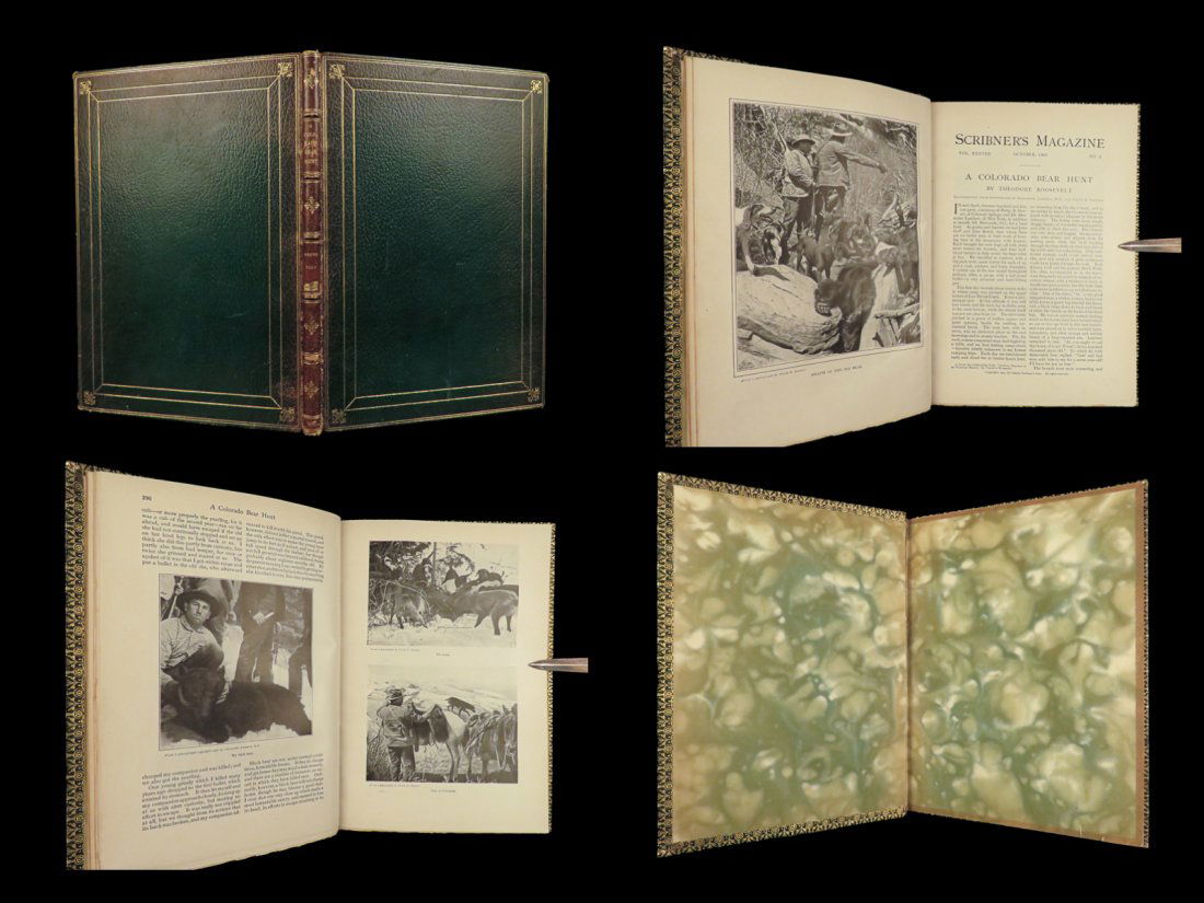 1905 Teddy Roosevelt 1ed Colorado BEAR HUNT Hunting Photographs Scribner Magazine (1 of 10)